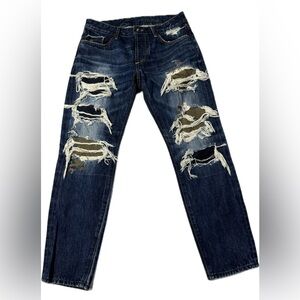 Tortoise Wiser Wash Distressed Jeans Size 25